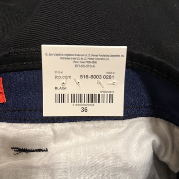 Men’s New St Johns Bay Black shorts size 36. - Picture 6 of 6